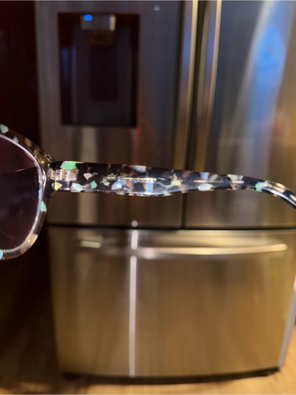 Tortoiseshell Cat Eye Glasses in Green & Black
